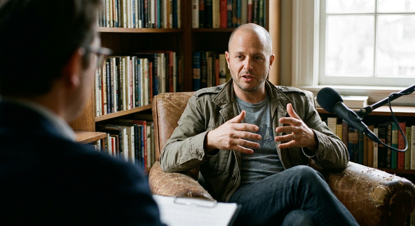 Damon Lindelof speaking during an interview