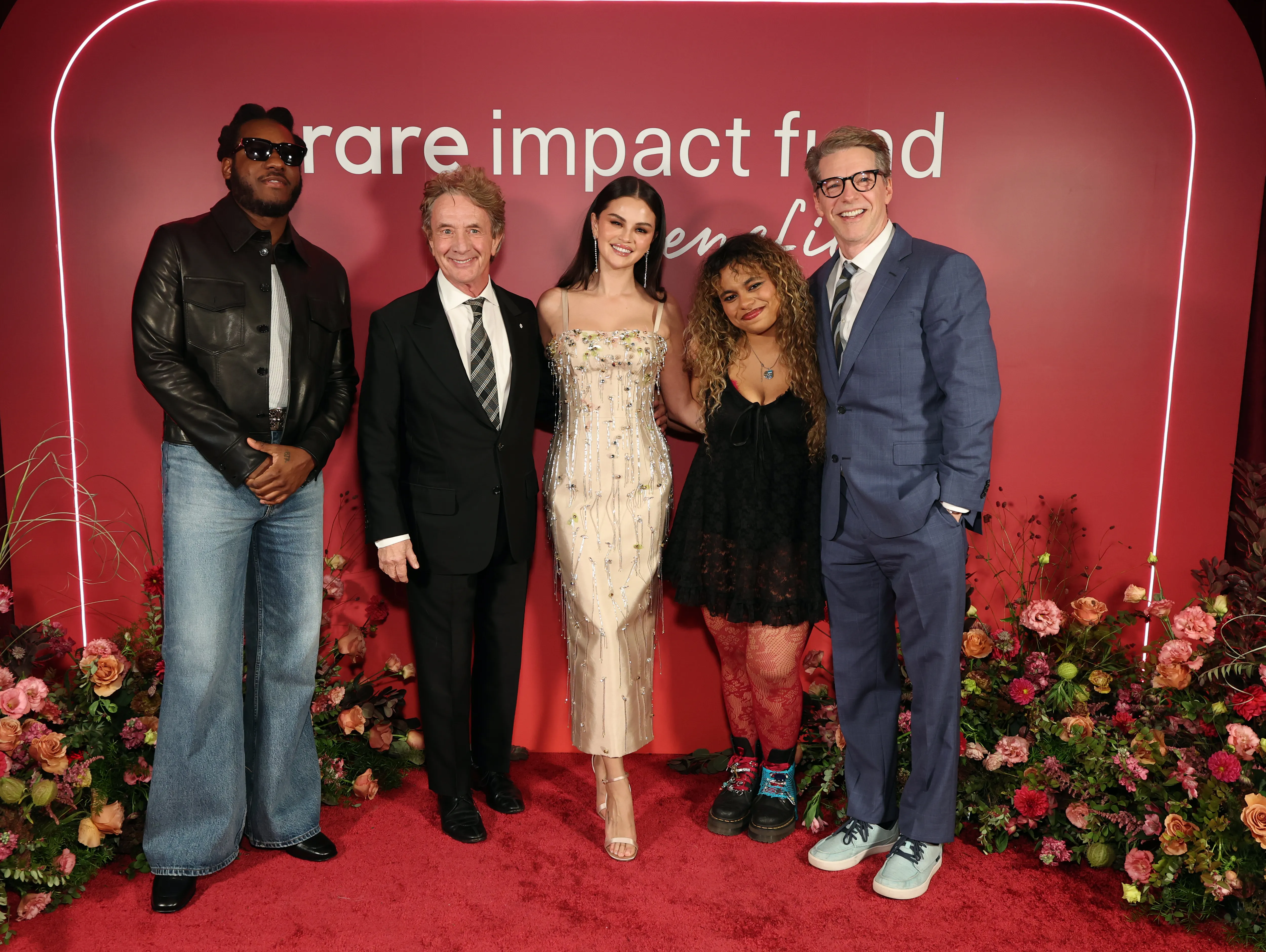 Martin Short stands at the Rare Impact Fund Gala after being honored, appearing emotional.