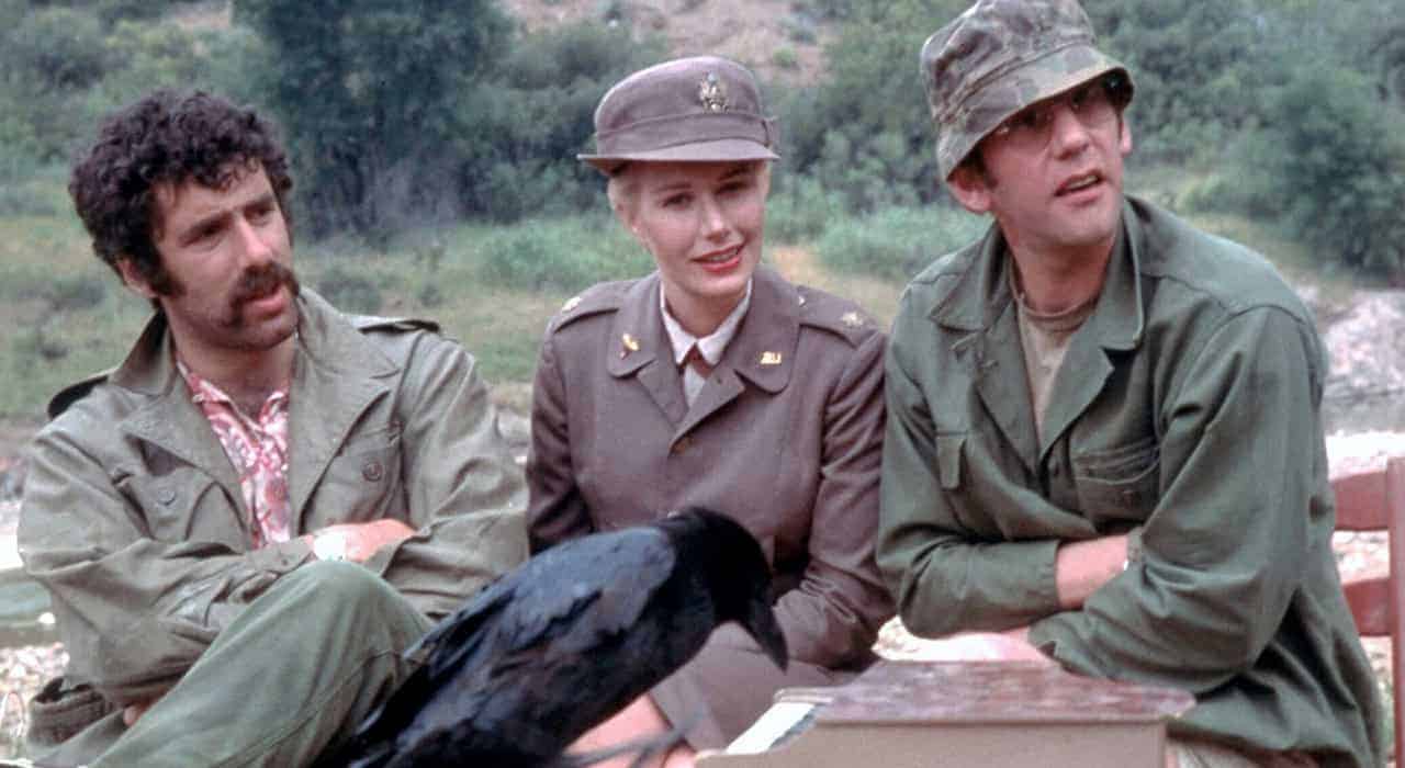 Tom Skerritt in military attire in a scene from M*A*S*H (1970)